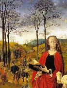 Hugo van der Goes Sts Margaret and Mary Magdalene with Maria Portinari oil